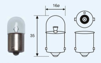 52 р. R10W (T16 24V-10W  BA15s) ЛАМПА УПАКОВКА (10 шт) BLICK BODYPARTS lpr1000-981-t  с доставкой в г. Кемерово. Увеличить фотографию 1