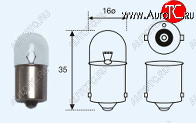52 р. R10W (T16 24V-10W  BA15s) ЛАМПА УПАКОВКА (10 шт) BLICK BODYPARTS lpr1000-981-t  с доставкой в г. Кемерово