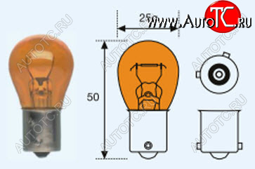 57 р. PY21W (S25 24V-21W  BAU15s) ЛАМПА УПАКОВКА (10 шт) BLICK ЖЕЛТ BODYPARTS lpy2100-982y-t  с доставкой в г. Кемерово