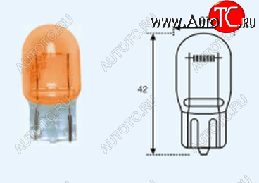 329 р. T20 (T20 12V-21W  W3x16d) ЛАМПА УПАКОВКА (10 шт) BLICK ЖЕЛТ BODYPARTS lpt2000-981y-t  с доставкой в г. Кемерово