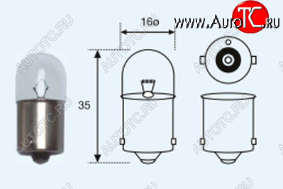 65 р. R5W (T16 24V-5W  BA15s) ЛАМПА УПАКОВКА (10 шт) BLICK BODYPARTS lpr0500-981-t  с доставкой в г. Кемерово