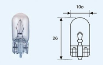 22 р. W3W (T10 24V-3W  W2.1x9.5d) ЛАМПА УПАКОВКА (10 шт) BLICK BODYPARTS lpw3w00-981-t  с доставкой в г. Кемерово. Увеличить фотографию 1