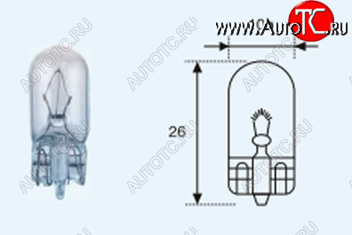 22 р. W5W (T10 24V-5W  W2.1x9.5d) ЛАМПА УПАКОВКА (10 шт) BLICK BODYPARTS lpw5w00-983-t  с доставкой в г. Кемерово