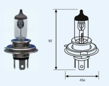 168 р. H4 (12V-60-55W  P43T) ЛАМПА УПАКОВКА (1 шт) SELUM BODYPARTS lp0h400-980-o  с доставкой в г. Кемерово. Увеличить фотографию 1