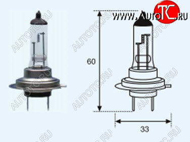 57 р. H7 (12V-55W  PX26D) ЛАМПА УПАКОВКА (1 шт) BLICK BODYPARTS lp0h700-980-o  с доставкой в г. Кемерово