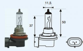 131 р. H11 (12V-55W  PG19-2) ЛАМПА УПАКОВКА (1 шт) BLICK BODYPARTS lph1100-980-o  с доставкой в г. Кемерово. Увеличить фотографию 1