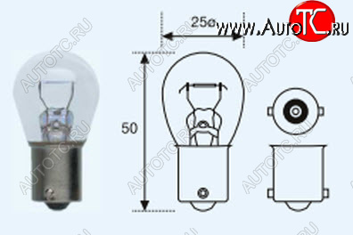 299 р. P21W (S25 12V-21W  BA15s) ЛАМПА УПАКОВКА (10 шт) BLICK BODYPARTS lp21w00-980-t  с доставкой в г. Кемерово