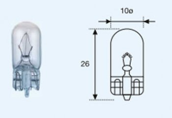 12 р. W5W (T10 12V-5W  W2.1x9.5d) ЛАМПА УПАКОВКА (10 шт) BLICK BODYPARTS lpw5w00-980-t  с доставкой в г. Кемерово. Увеличить фотографию 1