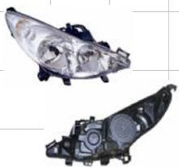 207 ФАРА ПРАВ БЕЗ ПРОТИВОТУМ С РЕГ.МОТОР (DEPO) DEPO pg20705-001-r
