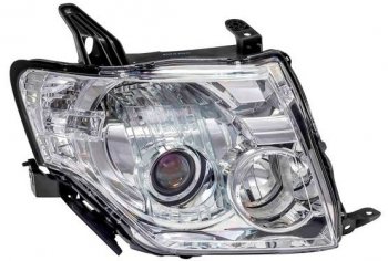 Правая фара (под корректор) DEPO Mitsubishi Pajero  4 V80 (2006-2011) дорестайлинг