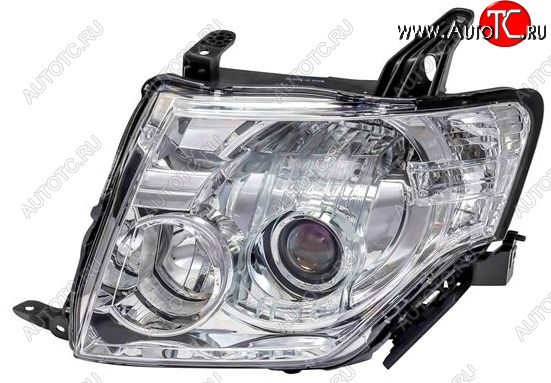 12 499 р. Левая фара (под корректор) BodyParts Mitsubishi Pajero 4 V80 дорестайлинг (2006-2011)  с доставкой в г. Кемерово
