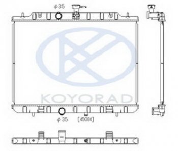 8 499 р. X-TRAIL РАДИАТОР ОХЛАЖДЕН 2 MT (KOYO) KOYORAD nnxtr07-913  с доставкой в г. Кемерово. Увеличить фотографию 1