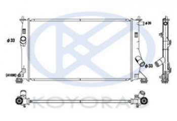5 РАДИАТОР ОХЛАЖДЕН AT (KOYO) KOYORAD mzx0505-910