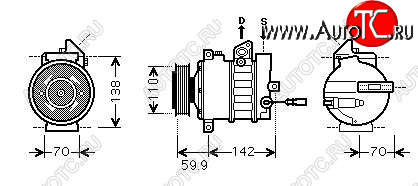 29 749 р. GOLF {Jetta 05-Passat 05-Octavia 04-Touran 03-A3 03-Caddy 04-} КОМПРЕССОР КОНДИЦ (см.каталог) (AVA) AVA vwglf04-972  с доставкой в г. Кемерово