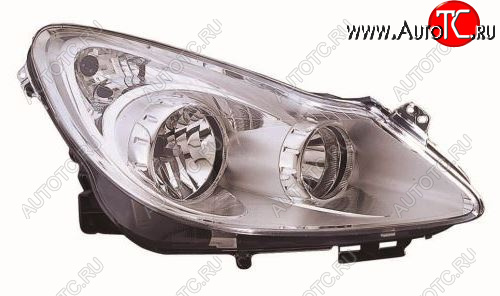 10 199 р. Правая фара (под корректор) DEPO  Opel Corsa  D (2006-2010)   дорестайлинг, хэтчбэк 5 дв., дорестайлинг, хэтчбэк 3 дв.  с доставкой в г. Кемерово