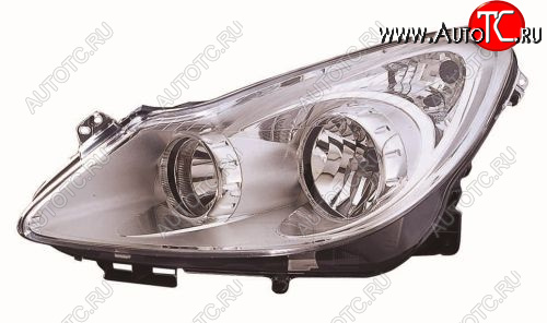 10 199 р. Левая фара (под корректор) DEPO Opel Corsa D дорестайлинг, хэтчбэк 3 дв. (2006-2010)  с доставкой в г. Кемерово