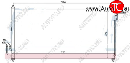 3 499 р. MURANO КОНДЕНСАТОР КОНДИЦ BODYPARTS nnmur03-930  с доставкой в г. Кемерово