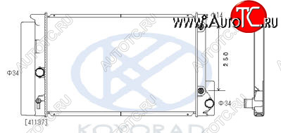6 299 р. COROLLA {AURIS 06-} РАДИАТОР ОХЛАЖДЕН AT (бензин) (KOYO) KOYORAD tycrl06-912  с доставкой в г. Кемерово