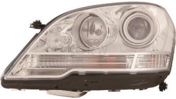 Левая фара (c электрокорректором) DEPO Mercedes-Benz ML class W164 рестайлинг (2008-2011) (ксенон)