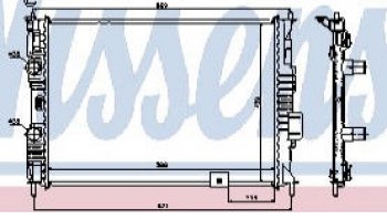 8 999 р. QASHQAI РАДИАТОР ОХЛАЖДЕН 2 (NISSENS) (AVA) (см.каталог) NISSENS nnqas07-910  с доставкой в г. Кемерово. Увеличить фотографию 1
