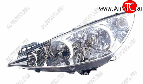 13 699 р. Левая фара (c электрокорректором) DEPO Peugeot 308 T7 хэтчбек 5 дв. дорестайлинг (2007-2011)  с доставкой в г. Кемерово