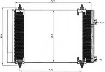 307 (308 07-CT C4 04-) КОНДЕНСАТОР КОНДИЦ (см.каталог) BODYPARTS pg30700-931