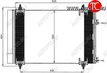 5 199 р. 307 (308 07-CT C4 04-) КОНДЕНСАТОР КОНДИЦ (см.каталог) BODYPARTS pg30700-931  с доставкой в г. Кемерово