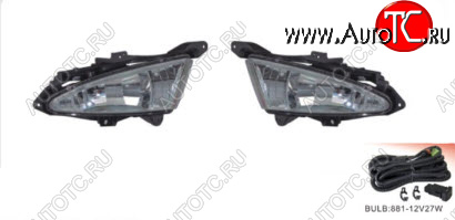 4 549 р. ELANTRA ФАРА ПРОТИВОТУМ Л+П (КОМПЛЕКТ) С ПРОВОДК , КНОПКОЙ DLAA hnela07-072-n  с доставкой в г. Кемерово