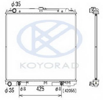 15 449 р. PATFINDER {NAVARA 06-} РАДИАТОР ОХЛАЖДЕН AT 2.5 (турбодизель) (KOYO) KOYORAD nnpaf05-911  с доставкой в г. Кемерово. Увеличить фотографию 1