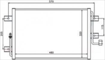 ALBEA (PALIO 98-) КОНДЕНСАТОР КОНДИЦ BODYPARTS ftalb05-930