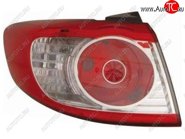 8 849 р. Левый фонарь DEPO  Hyundai Santa Fe  CM (2009-2012) рестайлинг  с доставкой в г. Кемерово