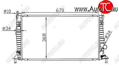3 499 р. 3 (+ FD FOCUS 05-  C-MAX 03- VV S40 04-) РАДИАТОР ОХЛАЖДЕН 1.3 1.6 2 BODYPARTS mzx0304-913  с доставкой в г. Кемерово