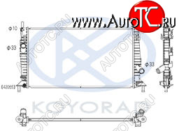 4 099 р. 3 {+ FD FOCUS 05-  C-MAX 03- VV S40 04-} РАДИАТОР ОХЛАЖДЕН 1.3 1.6 2 (KOYO) KOYORAD mzx0304-912  с доставкой в г. Кемерово