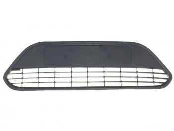 Центральная решетка переднего бампера (пр-во Китай) BODYPARTS Ford Focus  2 (2007-2011) седан рестайлинг, универсал рестайлинг, хэтчбэк 3 дв. рестайлинг, хэтчбэк 5 дв. рестайлинг (без хром молдинга)