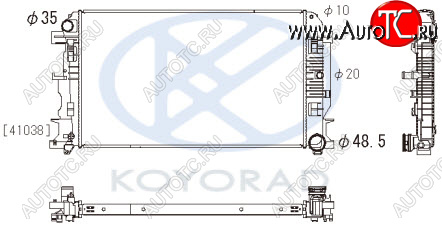 11 349 р. SPRINTER {CRAFTER 06-} РАДИАТОР ОХЛАЖДЕН (см.каталог) MT (KOYO) KOYORAD mdspr06-913  с доставкой в г. Кемерово