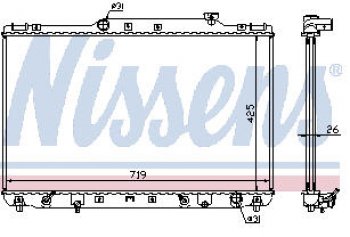 CAMRY (LX ES300) РАДИАТОР ОХЛАЖДЕН AT 2.2 (1 ряд) BODYPARTS tycam92-912