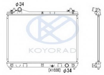 12 749 р. G.VITARA РАДИАТОР ОХЛАЖДЕН 1.6 MT (KOYO) KOYORAD szgvt06-912  с доставкой в г. Кемерово. Увеличить фотографию 1