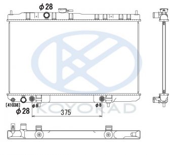 ALMERA CLASSIC РАДИАТОР ОХЛАЖДЕН AT (KOYO) KOYORAD nnalc06-911