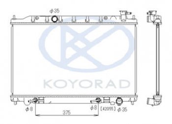 14 249 р. TEANA РАДИАТОР ОХЛАЖДЕН 2.3 , 3.5 AT (KOYO) KOYORAD nnten04-910  с доставкой в г. Кемерово. Увеличить фотографию 1