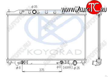 14 249 р. TEANA РАДИАТОР ОХЛАЖДЕН 2.3 , 3.5 AT (KOYO) KOYORAD nnten04-910  с доставкой в г. Кемерово