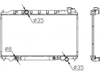 8 999 р. TEANA РАДИАТОР ОХЛАЖДЕН 2.3 , 3.5 AT BODYPARTS nnten04-911  с доставкой в г. Кемерово. Увеличить фотографию 1