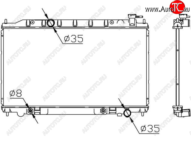 8 999 р. TEANA РАДИАТОР ОХЛАЖДЕН 2.3 , 3.5 AT BODYPARTS nnten04-911  с доставкой в г. Кемерово