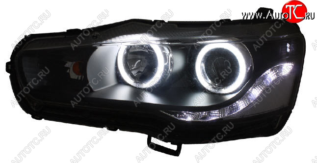 31 549 р. LANCER ФАРА Л+П (КОМПЛЕКТ) ТЮНИНГ ЛИНЗОВАН (DEVIL EYES) С СВЕТЯЩ ОБОДК БЕЗ КОРРЕКТОР (EAGLE EYES) ВНУТРИ ЧЕРН EAGLE EYES mblan07-002b-n  с доставкой в г. Кемерово