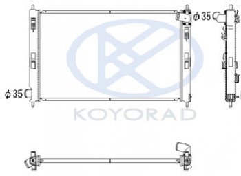 5 799 р. LANCER {Outlander 07-C-Crosser 07-4007 07-} РАДИАТОР ОХЛАЖДЕН кроме 1.5 AT (KOYO) KOYORAD mblan07-911  с доставкой в г. Кемерово. Увеличить фотографию 1