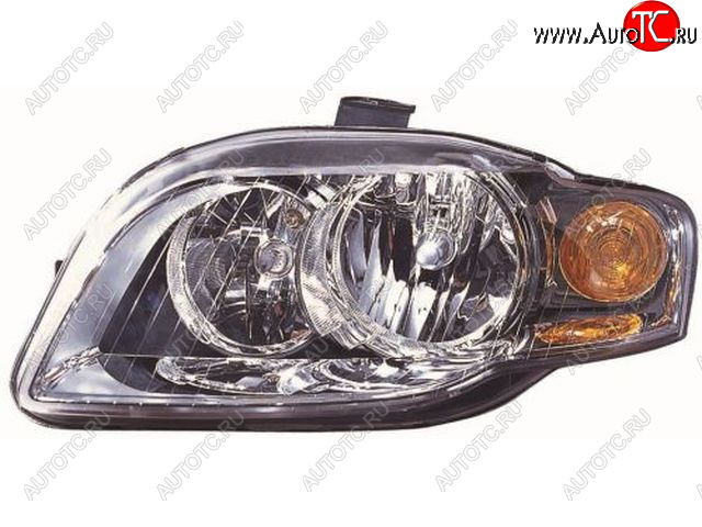 7 499 р. Левая фара (c электрокорректором) DEPO Audi A4 B7 седан (2004-2008)  с доставкой в г. Кемерово