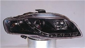 AUDI A4 ФАРА Л+П (КОМПЛЕКТ) ТЮНИНГ (DEVIL EYES) (SONAR) ЛИНЗОВАН С РЕГ.МОТОР ВНУТРИ ЧЕРН SONAR ai0a405-003b-n