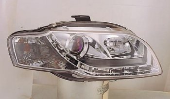AUDI A4 ФАРА Л+П (КОМПЛЕКТ) ТЮНИНГ (DEVIL EYES) (SONAR) ЛИНЗОВАН С РЕГ.МОТОР ВНУТРИ ХРОМ SONAR ai0a405-002h-n