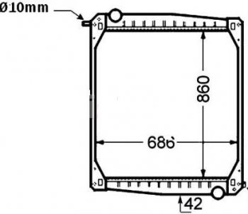 20 499 р. SCANIA 114 (860 x 679 x 48 mm) РАДИАТОР ОХЛАЖДЕН (см.каталог) BODYPARTS sc11496-910  с доставкой в г. Кемерово. Увеличить фотографию 1