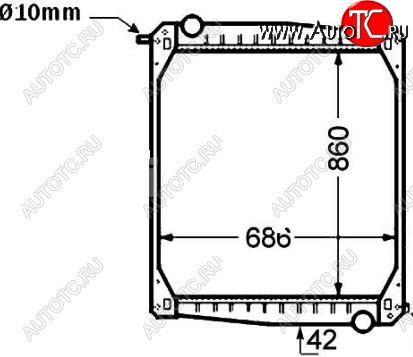 20 499 р. SCANIA 114 (860 x 679 x 48 mm) РАДИАТОР ОХЛАЖДЕН (см.каталог) BODYPARTS sc11496-910  с доставкой в г. Кемерово