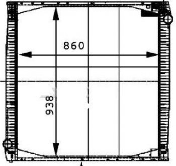 13 599 р. SCANIA 114 (860 x 920 x 40 mm) РАДИАТОР ОХЛАЖДЕН (см.каталог) BODYPARTS sc11496-911  с доставкой в г. Кемерово. Увеличить фотографию 1